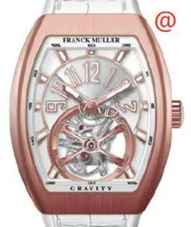 Franck Muller Gravity V41TGRAVITYCS5NBRBC(BLCBLC5NBR 41mm 18kt Rose Gold Silver