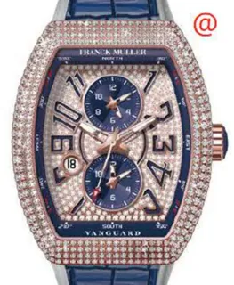 Franck Muller Master Banker V45MBSCDTDCD5NBU(DIAMBL5N Rose gold Blue