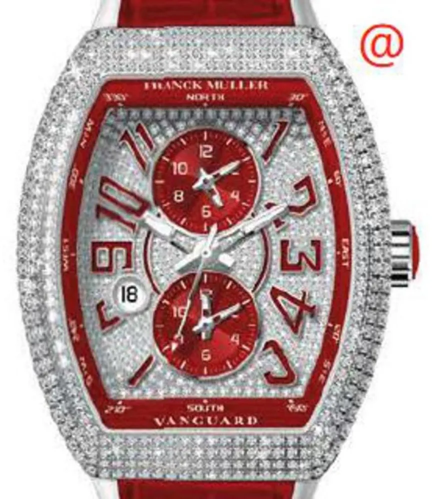 Franck Muller Master Banker V45MBSCDTDCDACRG 45mm Stainless steel Red