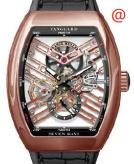 Franck Muller Seven Days V 45 S6 SQT 5N NR Rose gold Skeletonized