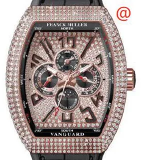 Franck Muller Vanguard V45QPDCD5NNR(DIAMNR5N 18kt Rose Gold Black