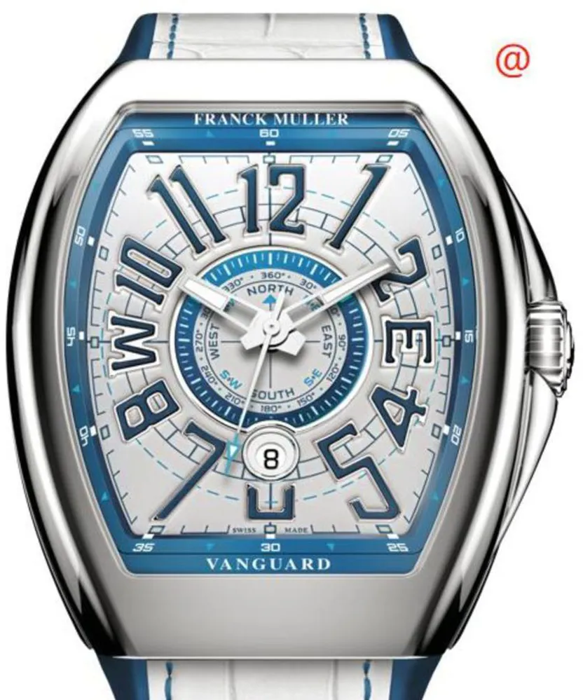 Franck Muller Vanguard V45YTSCDTMMARACAC 44mm Stainless steel Silver