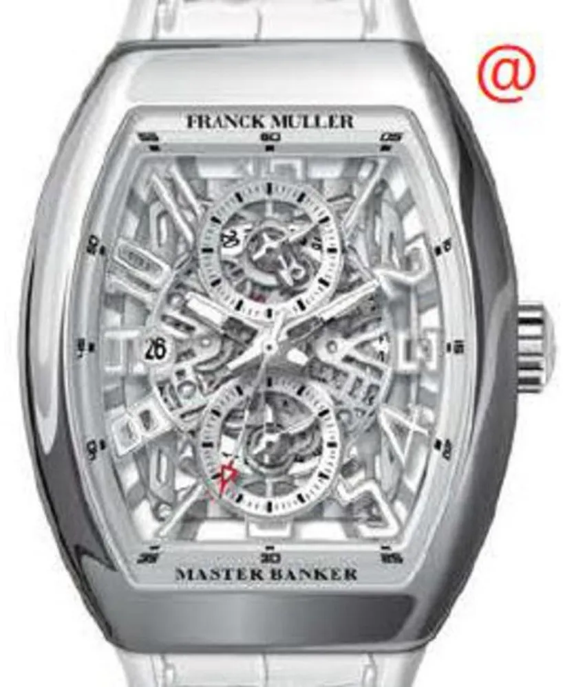 Franck Muller Master Banker V45MBSCDTSQTACBC 45mm Stainless steel Transparent