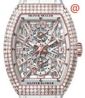 Franck Muller Master Banker V45MBSCDTSQTD5NBC(BLCBLC5N Rose gold Skeletonized