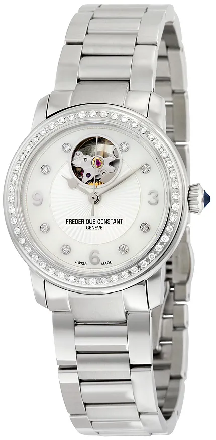 Frédérique Constant Heart Beat FC-310HBAD2PD6B 34mm Stainless steel Mother-of-pearl