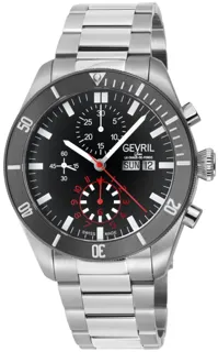 Gevril Yorkville Chronograph 48624B Stainless steel Gray