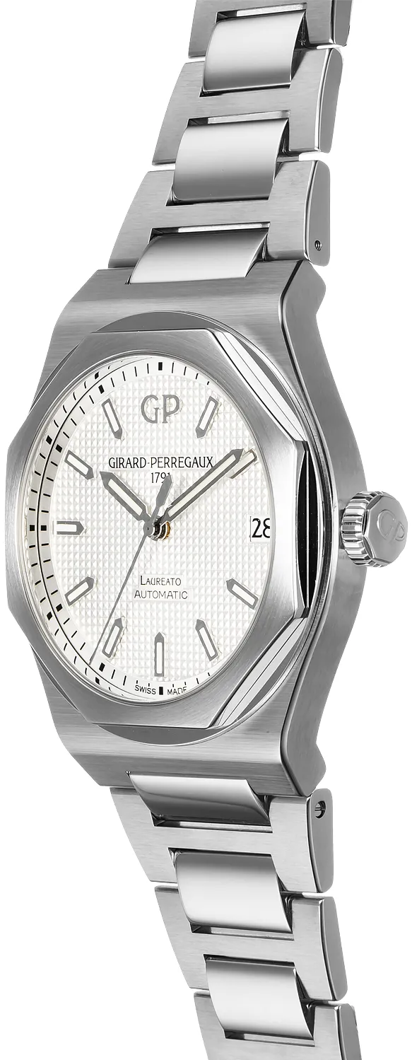 Girard-Perregaux Laureato 81010-11-131-11A 42mm Stainless steel Silver 2