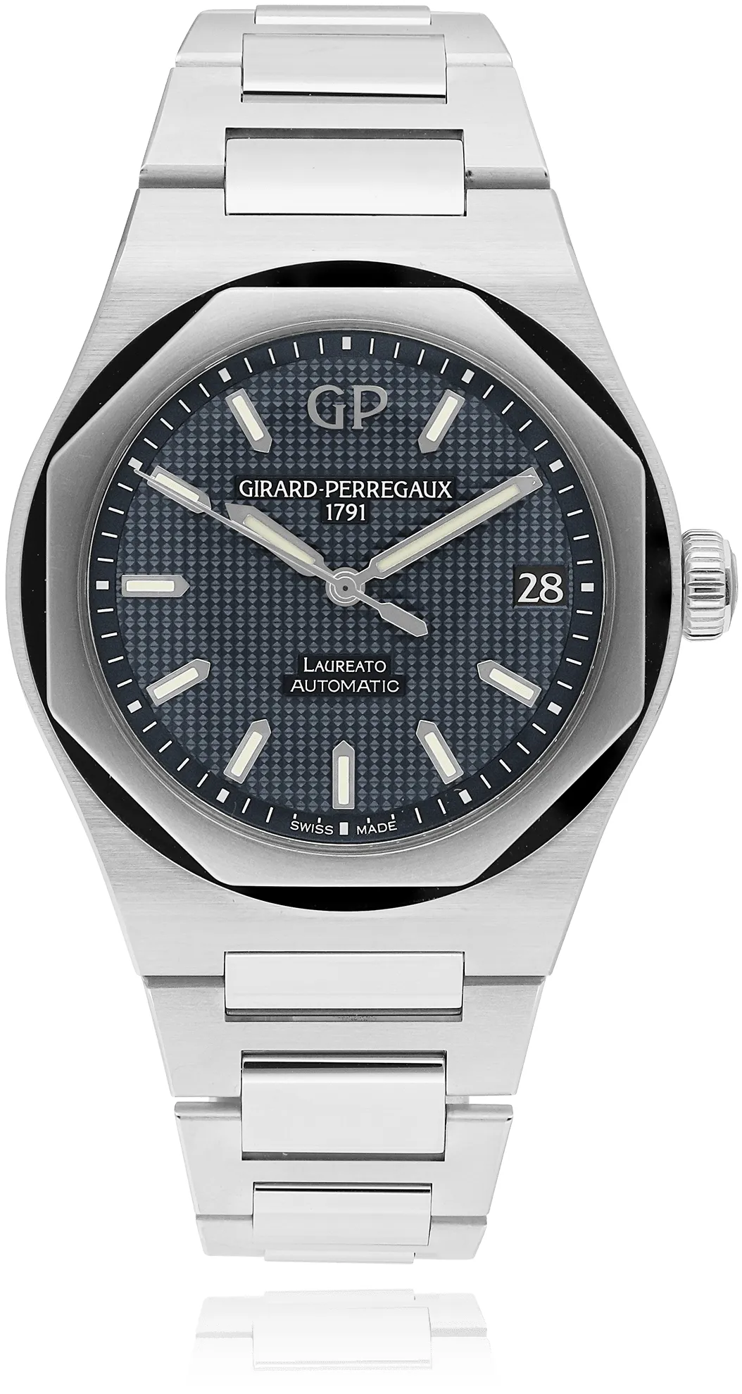 Girard-Perregaux Laureato 81010-11-431-11A 42mm Stainless steel Blue