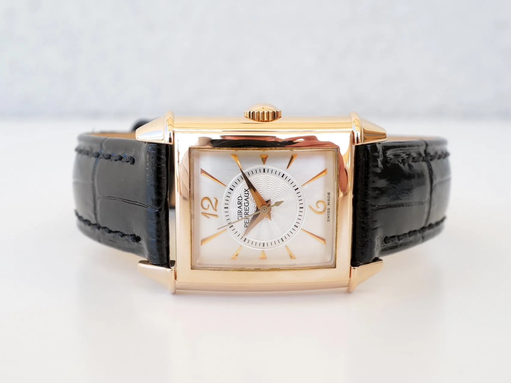 Girard-Perregaux Vintage 1945 2591 24mm Yellow gold Silver 2