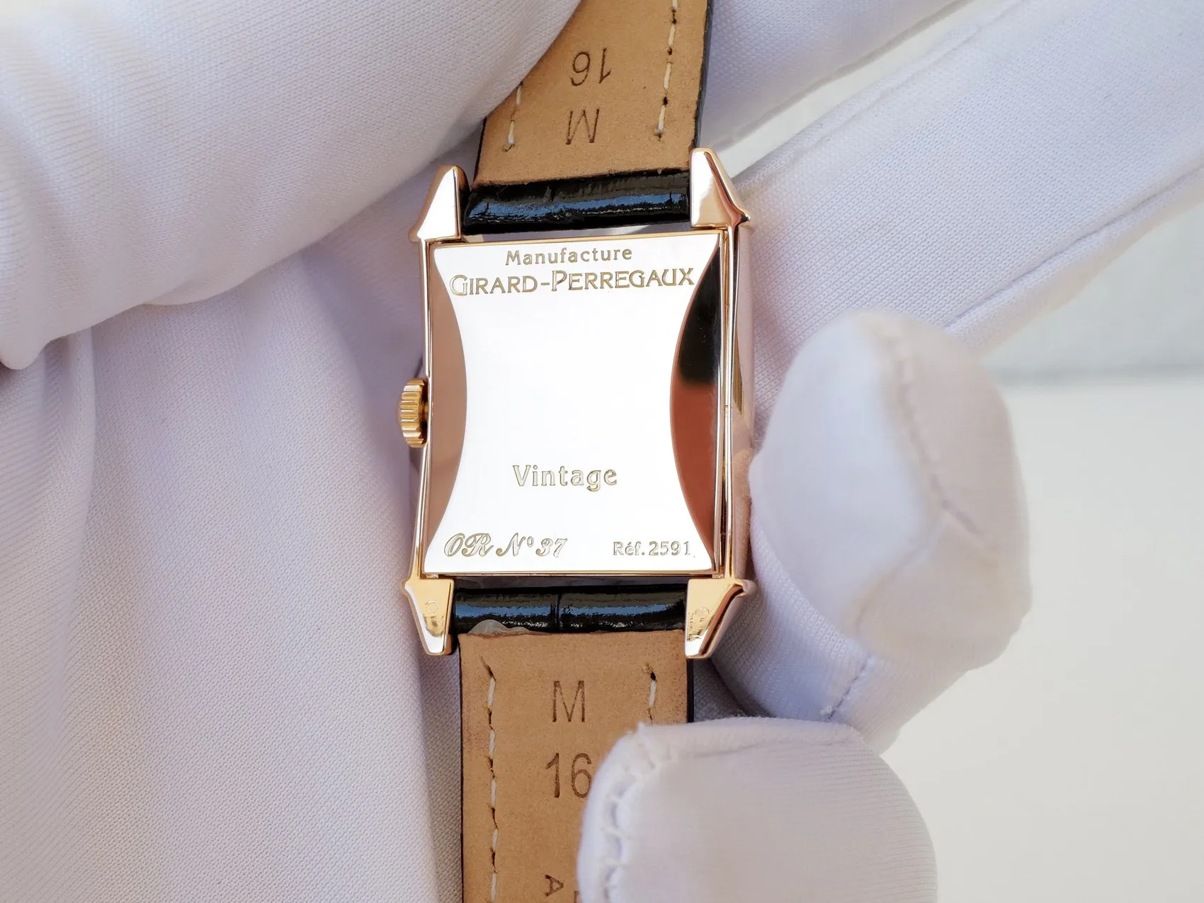 Girard-Perregaux Vintage 1945 2591 24mm Yellow gold Silver 6