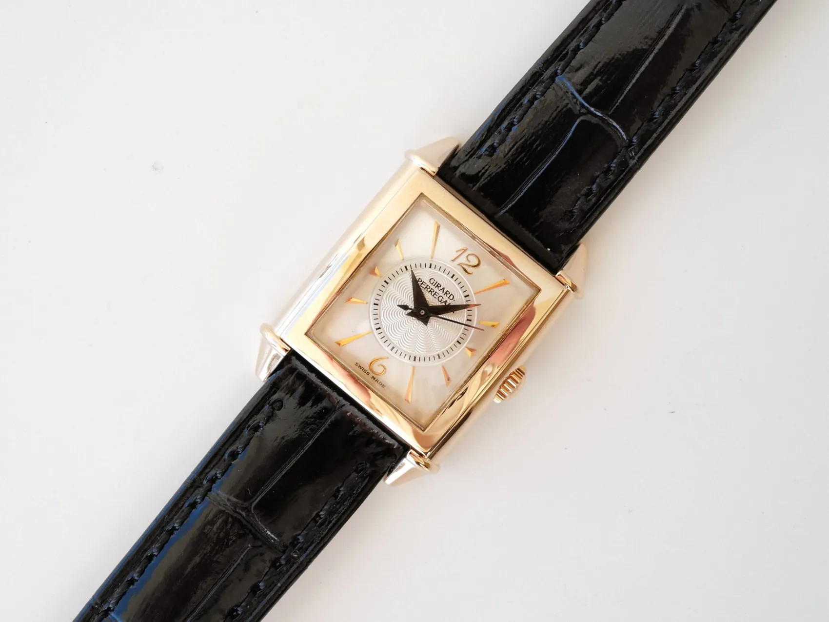 Girard-Perregaux Vintage 1945 2591 24mm Yellow gold Silver 9