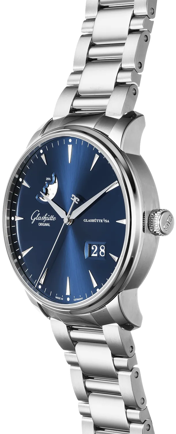 Glashütte Senator Excellence 1-36-04-04-02-71 42mm Stainless steel Blue 1