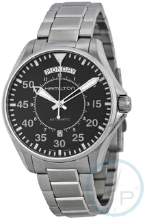 Hamilton Khaki Aviation H64615135 Stainless steel Black