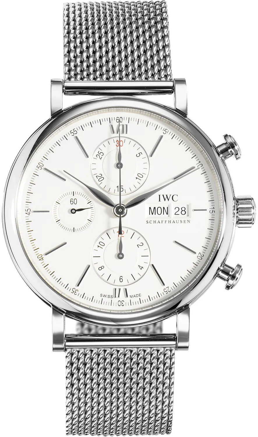 IWC Portofino Chronograph IW391028 42mm Stainless steel Silver