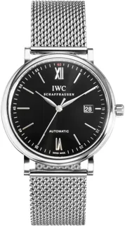 IWC Portofino IW356506 40mm Stainless steel Black