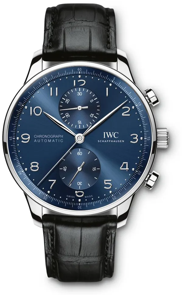 IWC Portugieser Chronograph IW371606 41mm Stainless steel Blue