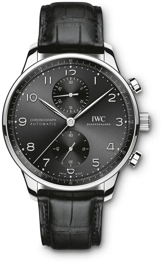 IWC Portugieser Chronograph IW371609 40.9mm Stainless steel Black