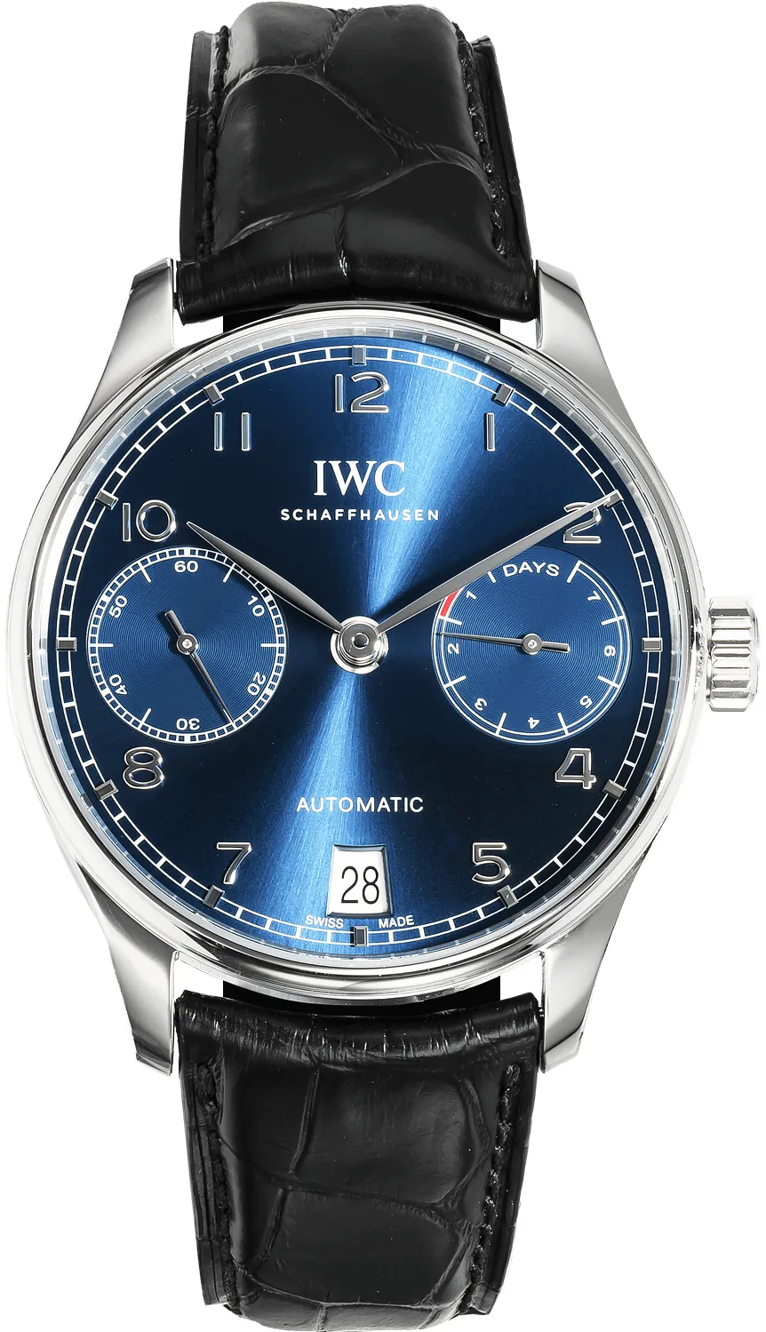 IWC Portugieser IW500710 42mm Stainless steel Blue