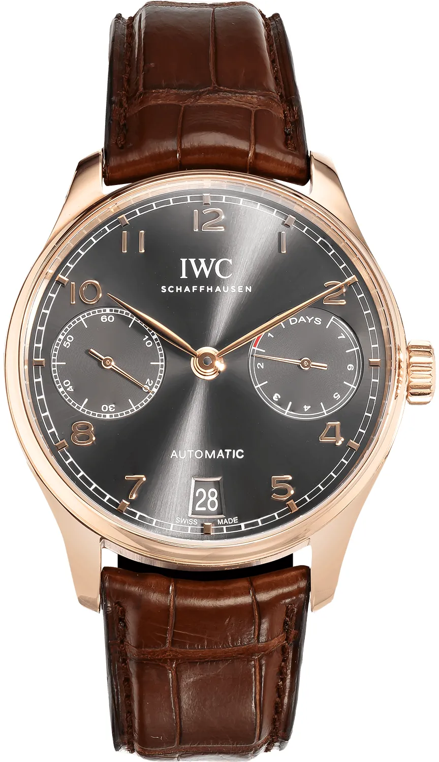 IWC Portugieser IW500702 42mm Rose gold Gray