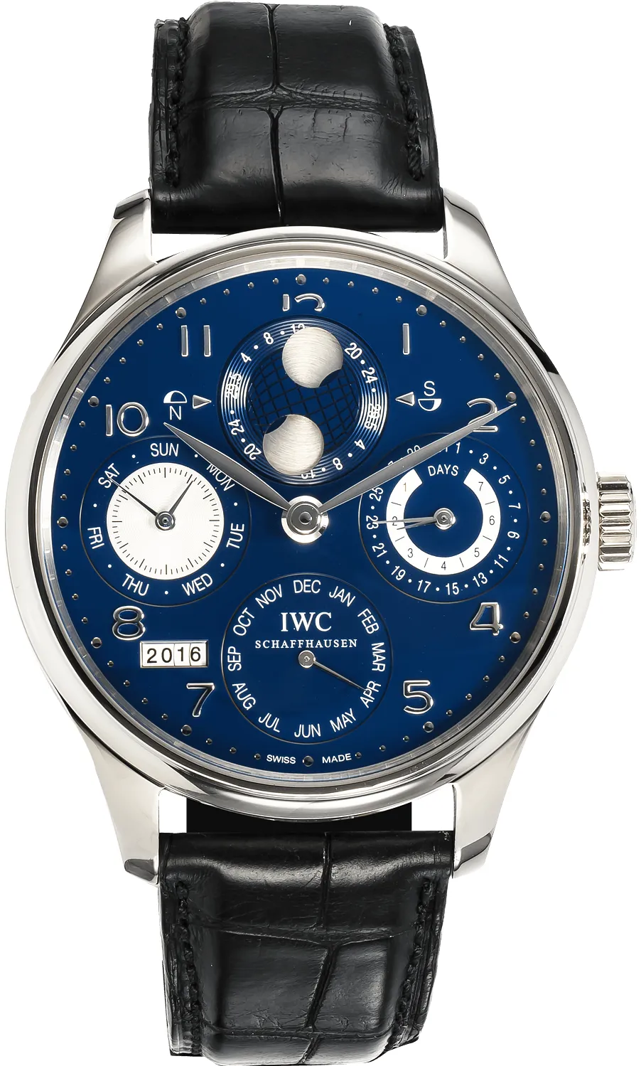 IWC Portugieser IW503203 44mm White gold Blue