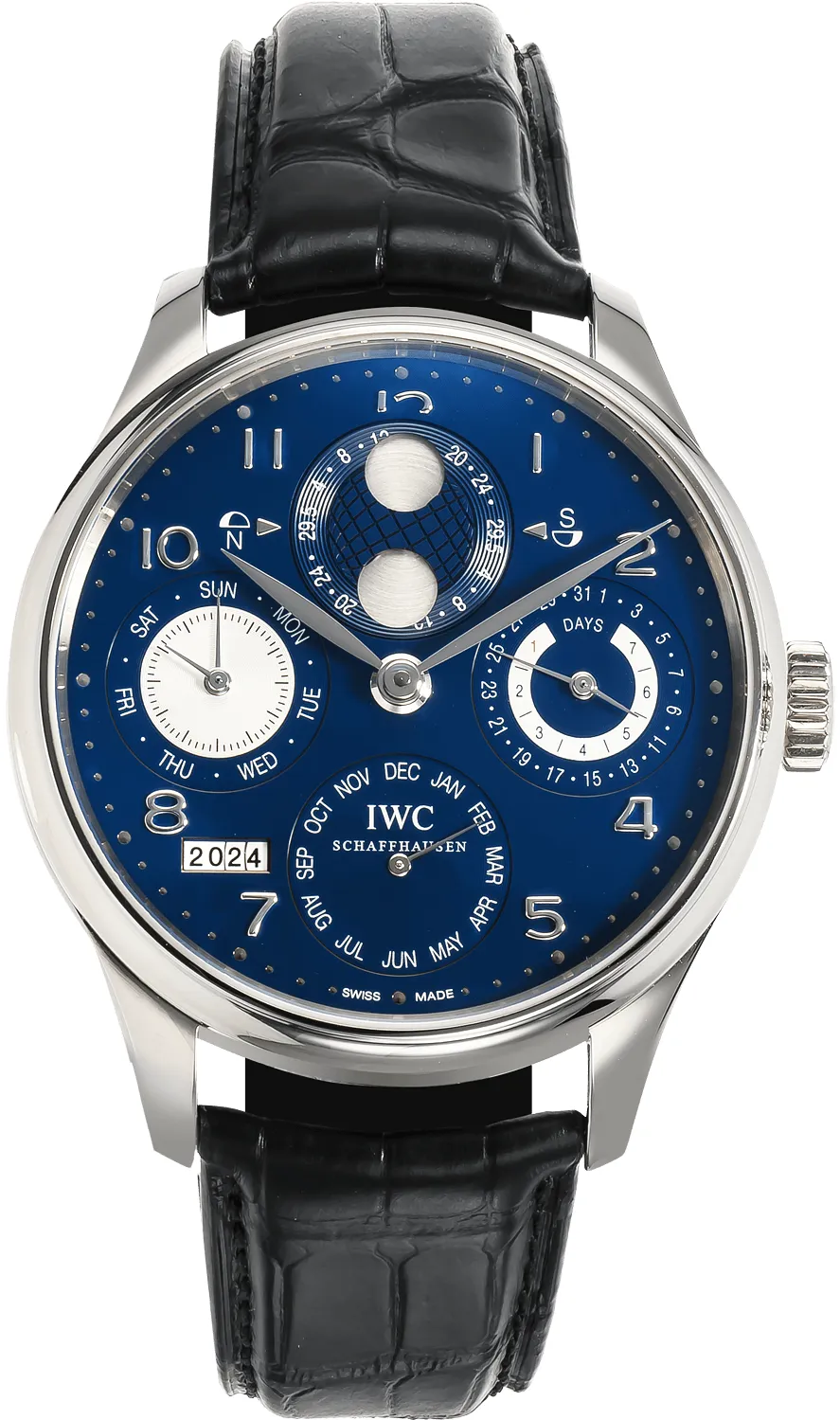 IWC Portugieser IW503203 44mm White gold Blue