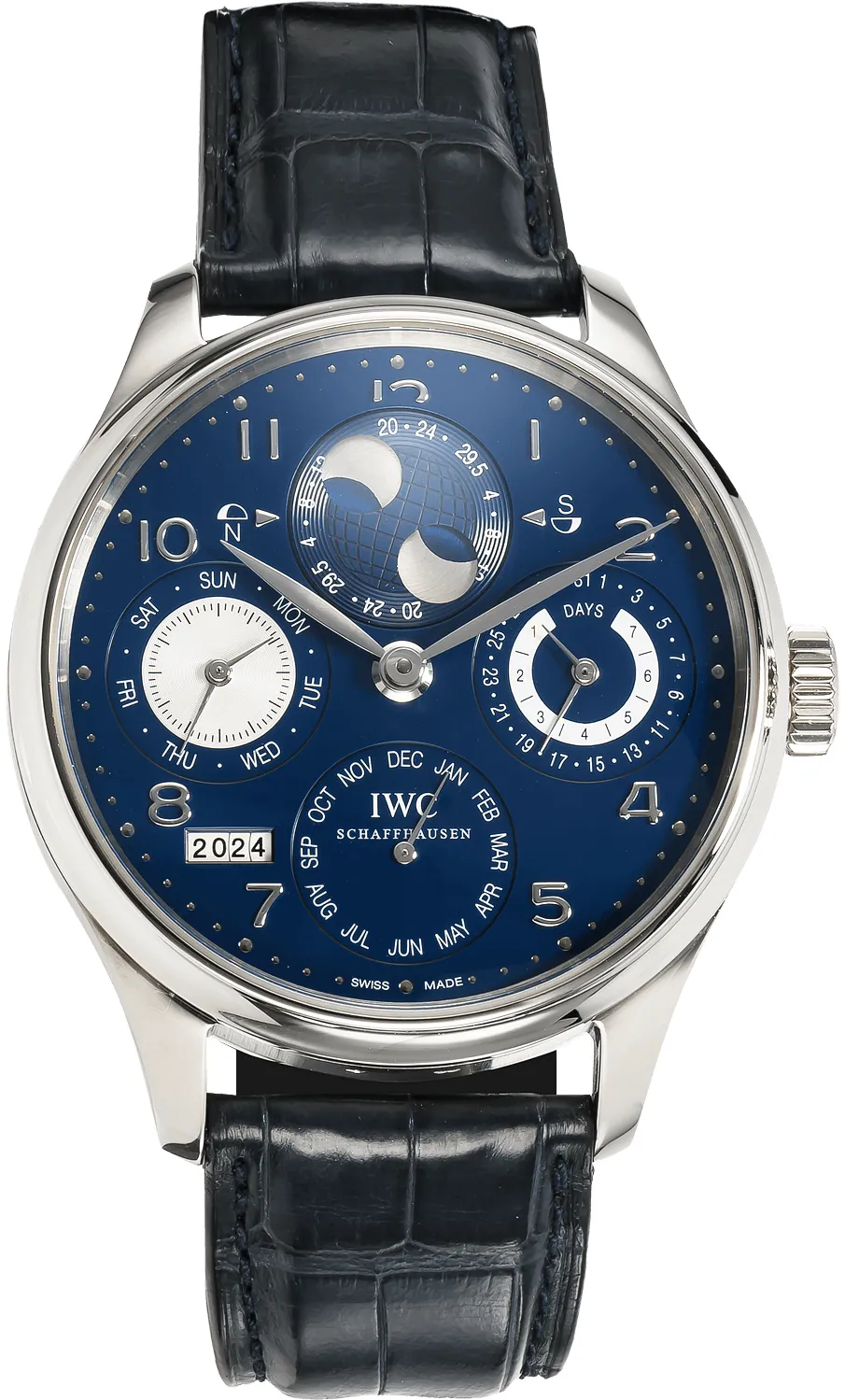 IWC Portugieser IW503203 44mm White gold Blue