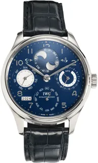 IWC Portugieser IW503203 White gold Blue