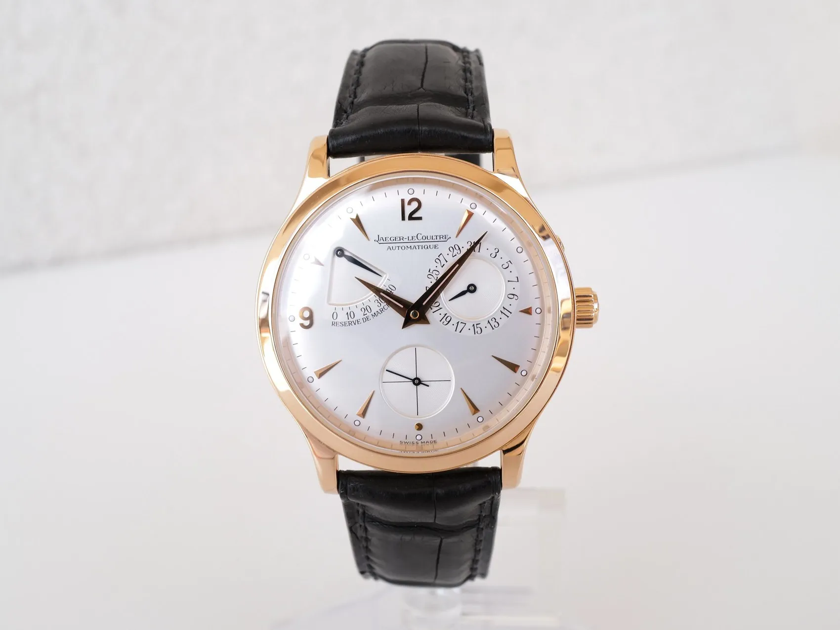 Jaeger-LeCoultre Reser Ve De Marche Q1482401 140.2.93.S 37mm Yellow gold Silver