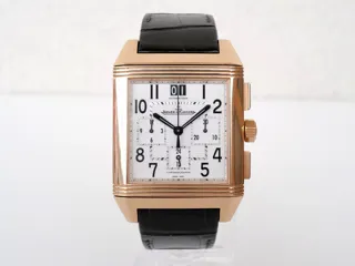 Jaeger-LeCoultre Reverso Squadra Chronograph GMT Q7012420 230.2.45 18k rose gold Silver