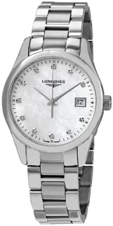 Longines Conquest Classic L23864876 Stainless steel White