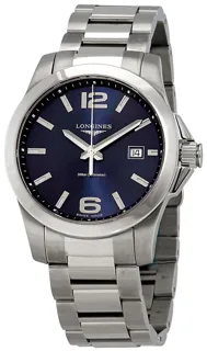 Longines Conquest L3.759.4.96.6 Stainless steel Blue