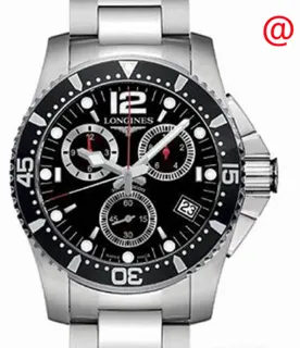 Longines HydroConquest L3.643.4.56.6 Stainless steel Black