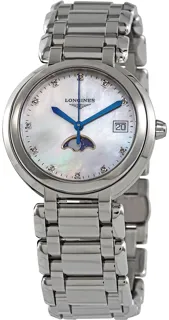 Longines PrimaLuna L81164876 Stainless steel White