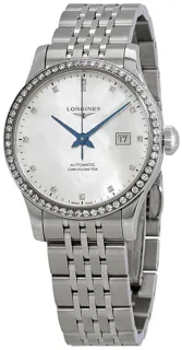 Longines Record L2.321.0.87.6 30mm Stainless steel White