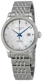 Longines Record L2.321.4.87.6 30mm Stainless steel White