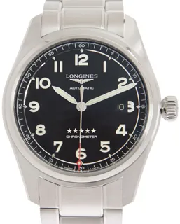 Longines Spirit L38114536 Stainless steel Black