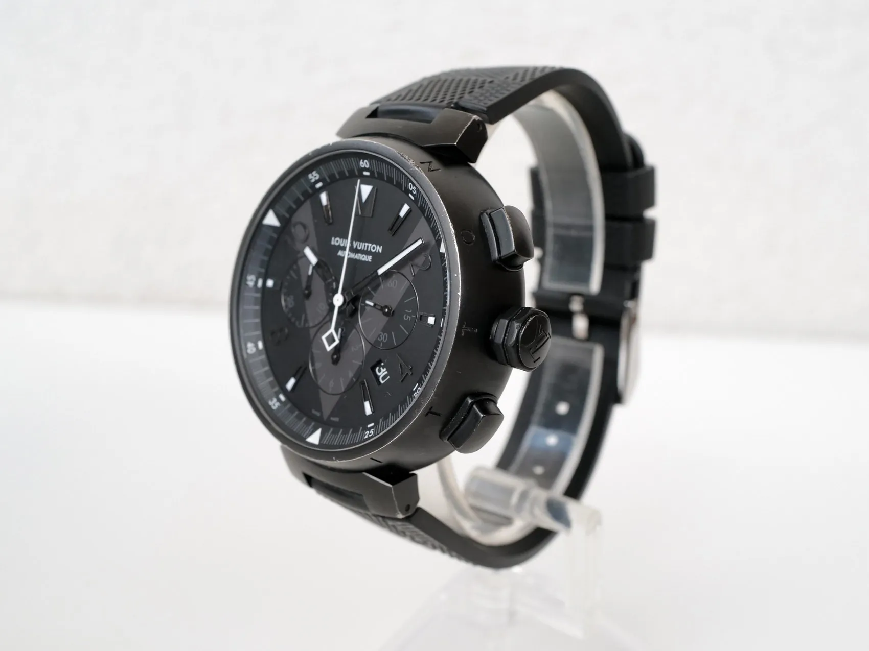 Louis Vuitton Tambour Q1A62 46mm Stainless steel Black 5