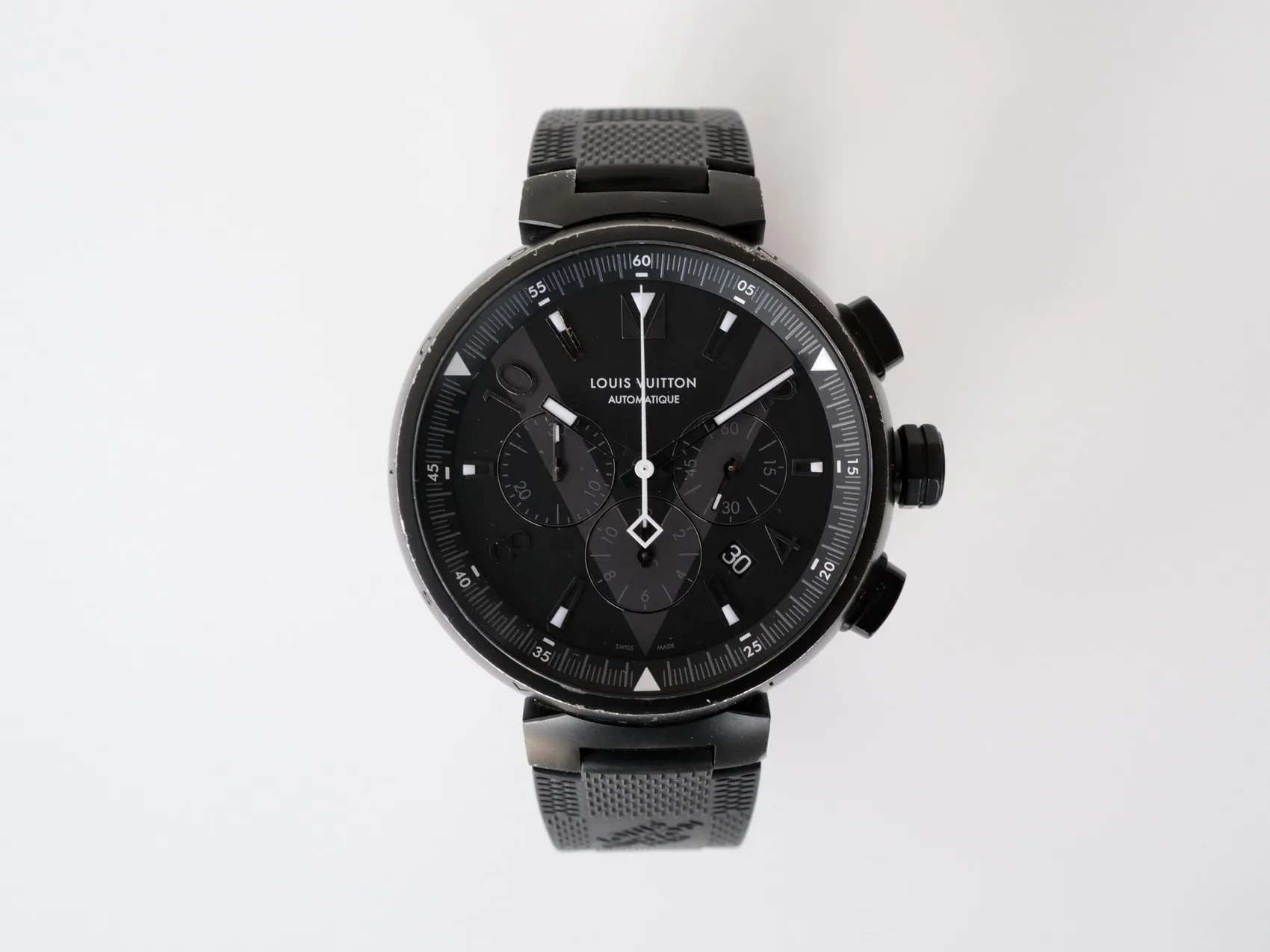 Louis Vuitton Tambour Q1A62 46mm Stainless steel Black 8