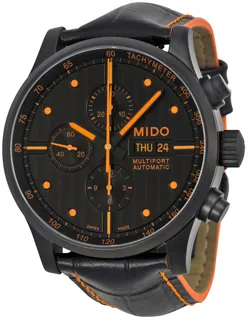 Mido Multifort M005.614.36.051.22 Stainless steel Black