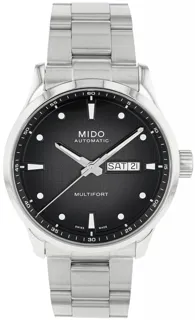 Mido Multifort M038.430.11.051.00 Stainless steel Black