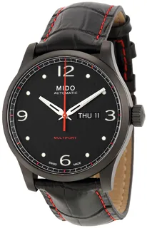 Mido Multifort M0054303705000 Stainless steel Black