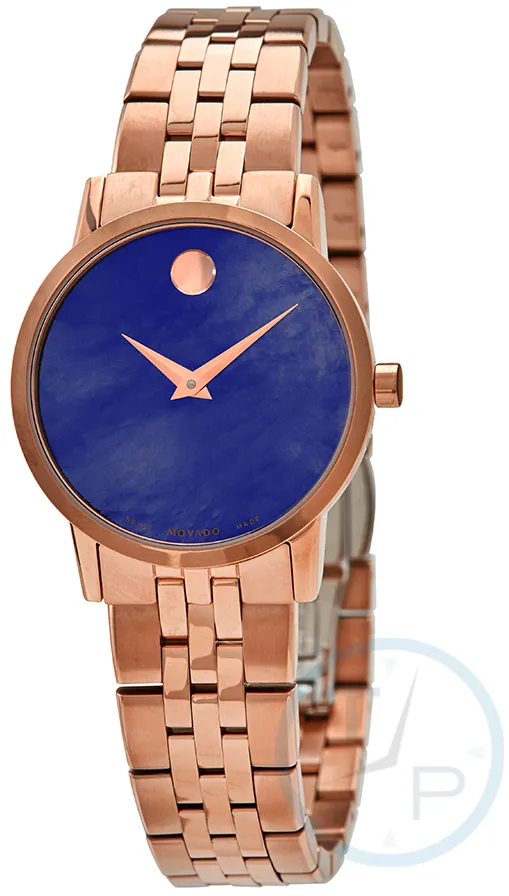 Movado Museum 0607354 28mm Stainless steel Blue