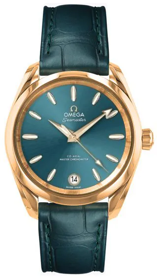 Omega Aqua Terra 150M 220.53.34.20.10.001 34mm Moonshine gold Green