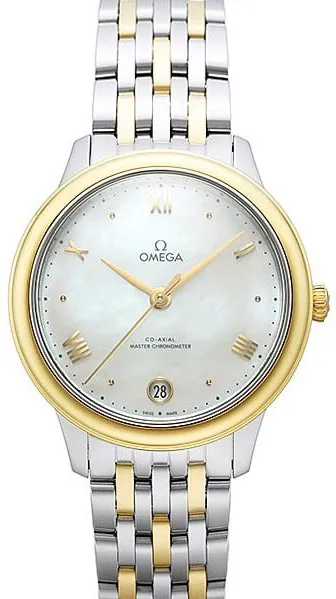 Omega De Ville 434.20.34.20.05.002 34mm Yellow gold and Stainless steel White