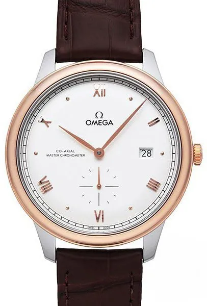 Omega De Ville 434.23.41.20.02.001 41mm Rose gold and Stainless steel Silver