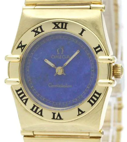 Omega Constellation Ladies 895.1081 22mm Yellow gold Blue