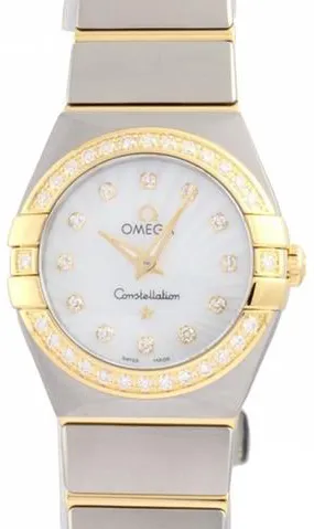 Omega Constellation Quartz 123.25.24.60.55.004 24mm Yellow gold and stainless steel Mother-of-pearl