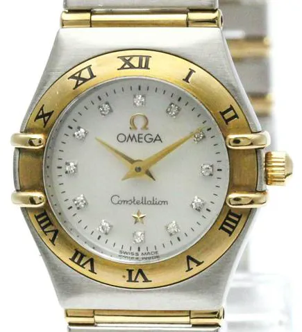 Omega Constellation Quartz 1272.75 25mm Yellow gold and stainless steel White