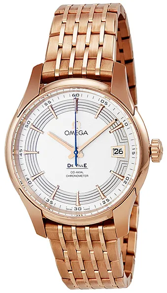 Omega De Ville 431.60.41.21.02.001 41mm Rose gold Silver