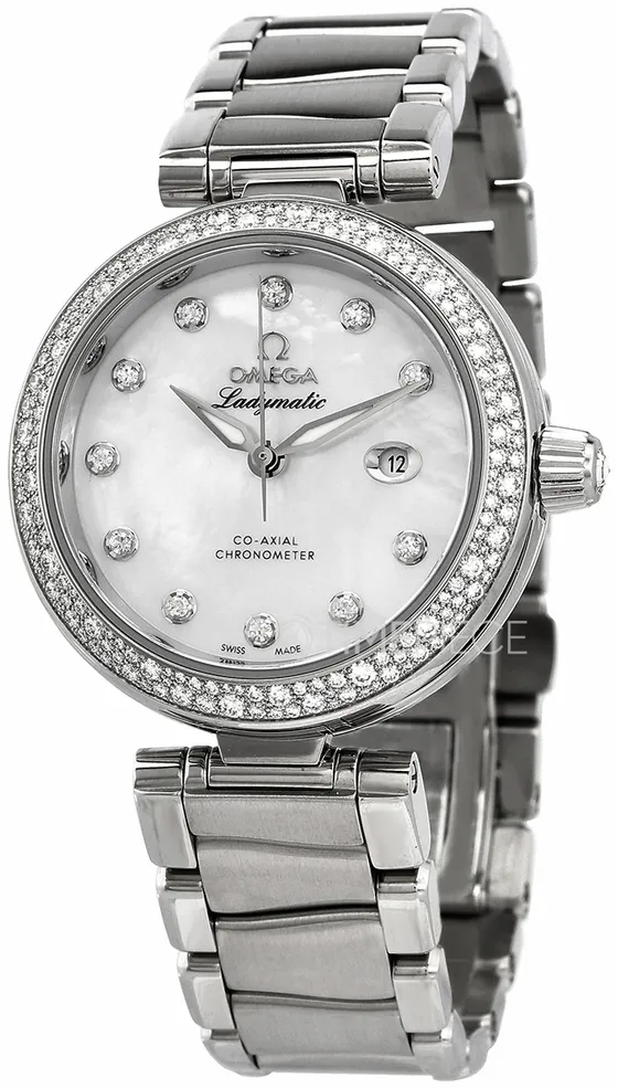 Omega De Ville Ladymatic 425.35.34.20.55.002 34mm Stainless steel Mother-of-pearl